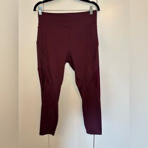 Fabletics Burgundy 7/8 Leggings
